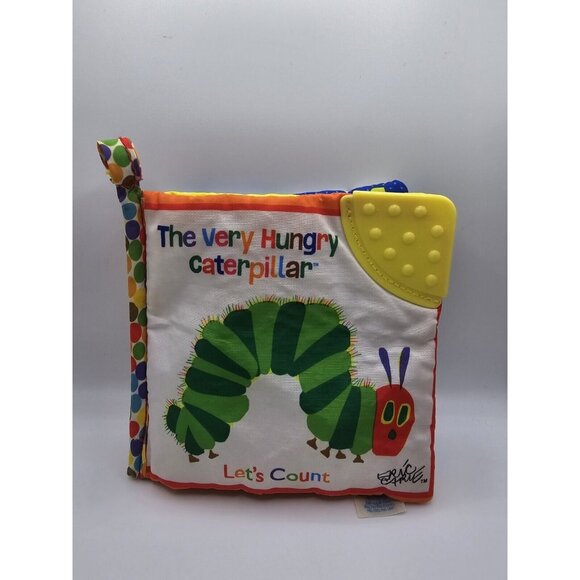 Eric Carle The Very Hungry Caterpillar Lets Count Crinkle Squeaker Teether Book - Picture 1 of 8